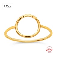 Esgs 14K ทองเติม10มม. เปิดแหวนวงกลมขั้นต่ำโบฮีเมียนแหวนใส่นิ้วเครื่องประดับทองคำ Anillos Unprinted แหวนเครื่องประดับทองงานแต่งงานและแหวนหมั้น