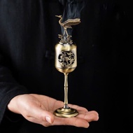 Agarwood incense burner with cranes - Beautiful little pine cranes, 19cm high