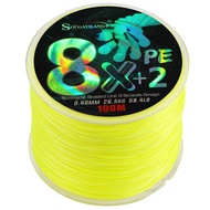 Nhiều màu 100m bện PE X8 dây câu bện với 40kg Max kéo siêu khỏe dây câu cá PE.