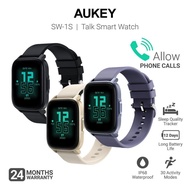 AUKEY SW-1S Talk Smart Watch w Bluetooth Call, Health Monitor, Long Battery & 30 Activity Modes (24 