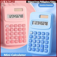 YUANGPH Mini Pocket Calculator, Large LCD Display Silent Scientific Calculator, Portable 8-Digit 8-D