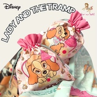🇹🇭泰國Kiss Me Doll × Disney Lady and the Tramp 小姐與流氓圖案款 優質絲巾/圍巾/披肩Scarf (附送布袋和送禮紙袋)