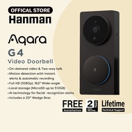 AQARA VIDEO DOORBELL G4(2-WAY TALK/DOORBELL/FULL HD/WIDE ANGLE/MICRO SD UPTO 512GB/FACIAL RECOGNITIO