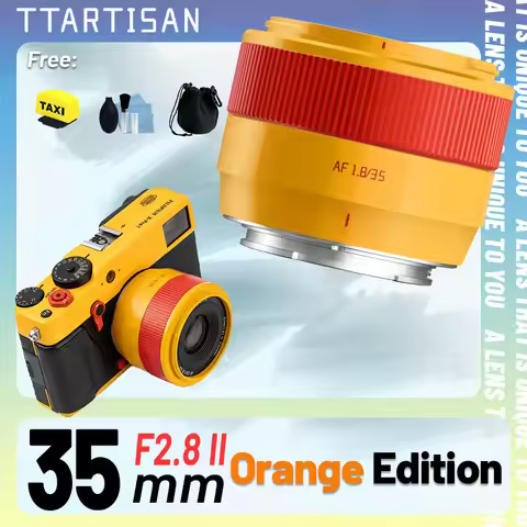 TTArtisan 35mm F1.8 II APS-C Orange AF Auto Focus Lens for Sony E Fuji X Mount Mirrorless Camera A66
