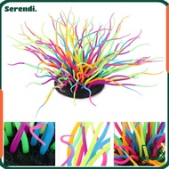 SERENDI Artificial Sea Anemone Coral, Luminous Feature Silicone Silicone Anemone Coral, Ornament Col