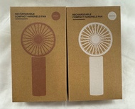 (共2把) MUJI 無印良品 充電式手持風扇 (粉色及白色) 各 1