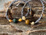 深海蒼茫 / 海洋碧玉 編繩 手鍊