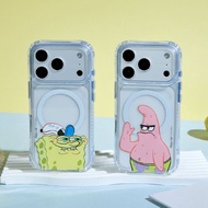 海綿寶寶迷因系列抗黃防摔MagSafe iPhone手機殼-海綿寶寶