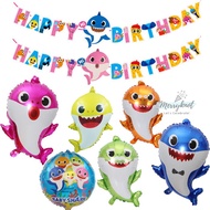 [SG Seller] Baby Shark Pink fong theme foil balloon party decoration birthday