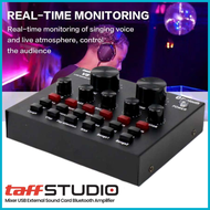 COD TaffSTUDIO Bluetooth Audio USB External Soundcard Live / mixer sound card soundcard V8 audio amplifier usb ashley bluetooth recording studio full set paket lengkap efek suara banyak live broadcast murah pc paling bagus podcast digital sound system