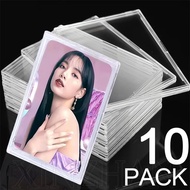 10PCS Hard PC Transparent Cards Protector - Hobbies Storage Supplies - 10PCS Hard PC Card Holder - P