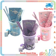 ToyTales KUROMI STATIONERY SET Sanrio Alat Tulis Kuromi Melody Cinnamoroll Barang Sekolah Cute Sharpener Pencil Kids