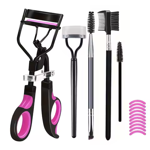 7/15pcs Eyelash Curler Set With Replacement Pads For Women Eyelashes Curling Tweezers Clips Lash Mas
