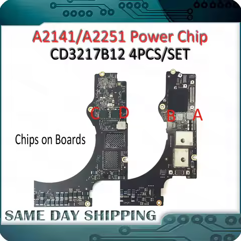4Pcs/Set CD3217B12 Power IC Chip Repair Motherboard for Macbook Pro 16" A2141 13" A2251 on Faulty No