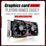 【Must-have】 Rx580 8/4/2/1gb Graphics 1257/1340mhz Gddr5 Radiator Gpu Display Mining Placa Graphics F