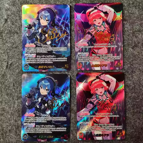 Ws Collection Card Hololive Hoshimati Suisei Takanashi Kiara Bronzing Signature Card Refractive Colo