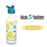 【美國Klean Kanteen】窄口超輕量不鏽鋼冷水瓶-800ml-清新檸檬