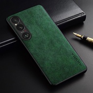 AIORIA for Sony Xperia 1 VI Case Premium Leather Cover Retro Design Full Protective Phone Case for S
