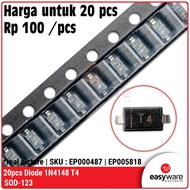 20x Diode 1N4148 SOD123 1N4148W T4 SOD-123 Switching Diode 1N4148 SMD