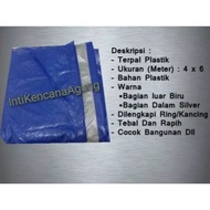 TENDA TARPAULIN 4X6 METERS PLASTIC TARPAULIN 4 METERS X 6 METERS LARGE TARPAULIN TENT COVER