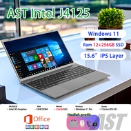 Laptop Baru 15.6" Intel J4125 Silver Ram 12g+256GB SSD Windows 11+Garansi 1 tahun