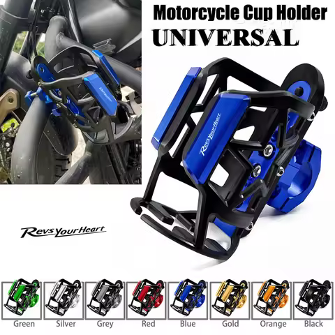 Cup Holder For Yamaha R1 R3 R25 Mt-09 Mt07 Fazer Fz6 Xj6 R15 Rxv YBR125 Motorcycle Beverage Water Bo