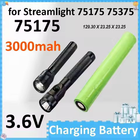10 Pcs 3000mAh 3.6V Battery for Streamlight 75175 75375 Except UltraStinger PolyStinger LED HAZ-LO S