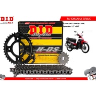 DID YAMAHA SIRIUS chain sprocket – DID HDS 10mm black chain