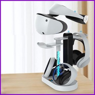 VR Headset Charging Dock Game Accessories Display Adjustable RGB Light VR Charging Stand for Data Ca