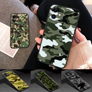 for iPhone 12 13 Mini 14 plus 15 16 Pro max TPU soft Case R117 Army camo Camouflage