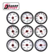 「DRAGON」 60mm Tachometer Boost Voltmeter Air Fuel Ratio EGT Gauge Vacuum Water Temp Oil Press Oil Te