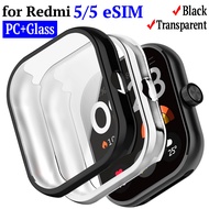 HD Tempered Glass+Case Screen Protector for Watch 5/s 5 ESIM All Around 9H PC Bumper for