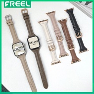 Slim Genuine Leather Girl Strap For Apple Watch 9 8 7 41mm 45mm Band ultra 2 49mm 38 42mm For iwatch
