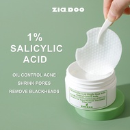 ZIA.DOO Australian Tea Tree 30 Pads 1% Salicylic Acid Acne Pads Oil Control Acne Shrink Pores Reduce