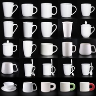 White Mug Fixed Simple Hotel Cup Souvenir Advertising Ceramic Cup Lettering RJ0Y