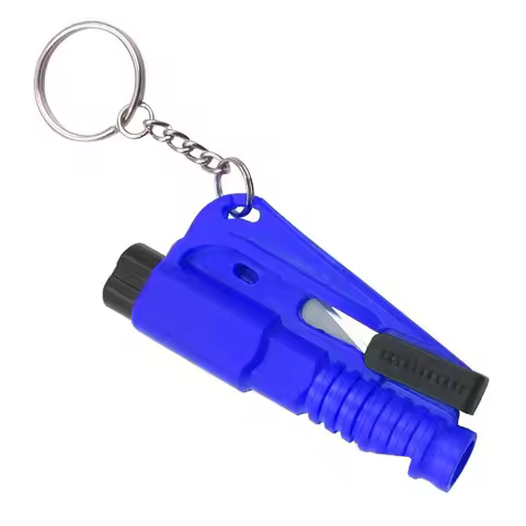 Safety Hammer with Rescue Whistle, Car Escape Tool,2-in-1 Window Breaker Seatbelt Cutter, Compact Em