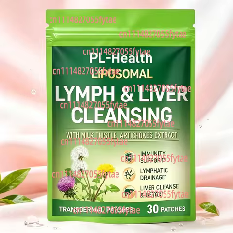 30 Patches Liposomal Lymphatic Drainage Transdermal Patches with Milk Thistle Supports Liver Cleanse