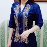 MODERN FILIPINIANA BARONG DRESS FOR WOMEN PURE EMBROIDERED