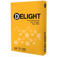 กระดาษถ่ายเอกสาร A4 70 แกรม 5 รีม/ลัง (Delight)