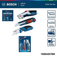 BOSCH knives set 3pcs ชุด มีดคัตเตอร์ + มีดพับ + มีดอเนกประสงค์