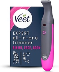 Veet Expert All-in-One Trimmer for Women - Multi-Use Electric Shaver for Jersey, Face and Eyebrow - 
