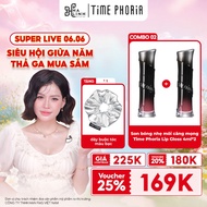 [VHL x Time Phoria] COMBO 2 Time Phoria Lip Gloss 4ml*2 + Silver hair tie*1
