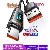 【In stock】Mcdodo USB To Type C 100W Cable (Auto Power Off Data Cable) Fast Charger for huawei realme