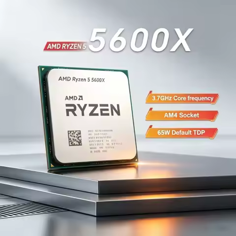 AMD Ryzen 5 5600X 6 Core 12 Thread 4.6GHz Unlocked Desktop Processor Socket AM4 Gaming CPU R5 5600X