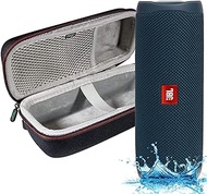 JBL Flip 5, Waterproof Portable Bluetooth Speaker with A Megen Hardshell Protection Case - Blue