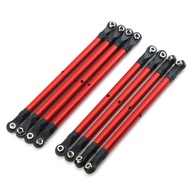 8PCS Aluminum Alloy 313mm Wheelbase RC Link Rod Linkage Set For 1/10 AXIAL SCX10 90046 TRX4 RC Crawl