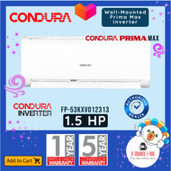Condura Wall Mounted Prima Max Inverter Aircon 1.5 HP (FP-53KXV012313)