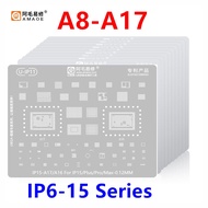 Amaoe Chip BGA Reballing Stencil Kits  for iPhone 15 14 13 12 11 Series X/XS/XS Max/XR/8/8P/7/6S/6 A
