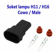 Socket Socket lamp H11 / H16 Cowo Male LED Fog lamp Foglamp Male H8 H9 H11 H16