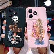 สำหรับ Realme เคส C53 RMX3760 Super Mom แฟชั่นเด็กทารกฝาหลังสำหรับหญิงสาวสำหรับ RealmeC53เคสโทรศัพท์